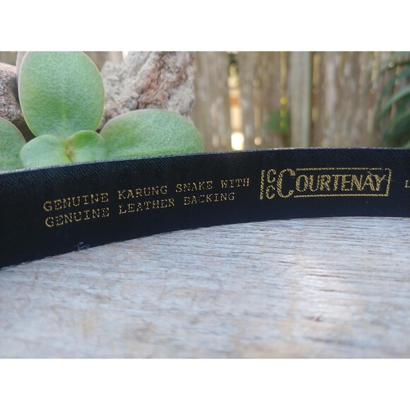 Vintage Karung Snake Womans Belt By CC Courtenay - Picture 8 of 10